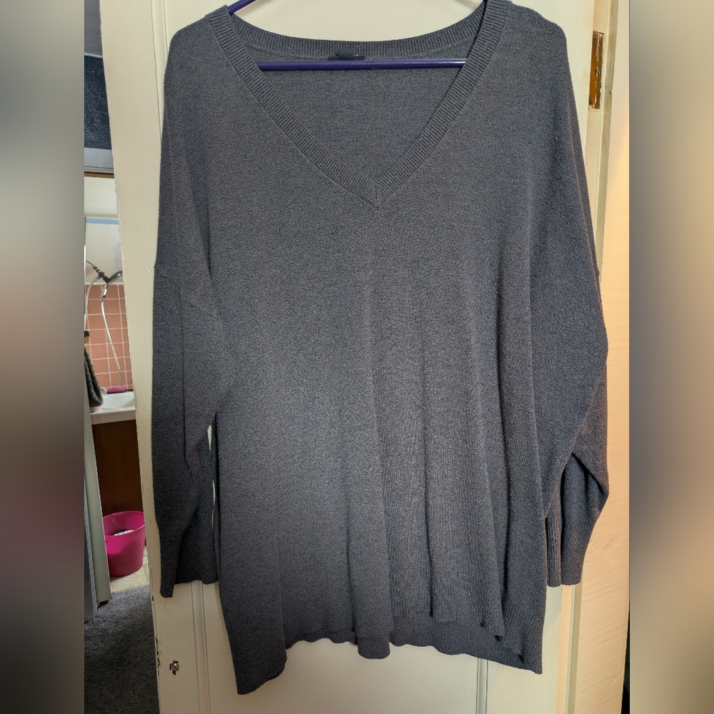 Gray V Neck Torrid Sweater